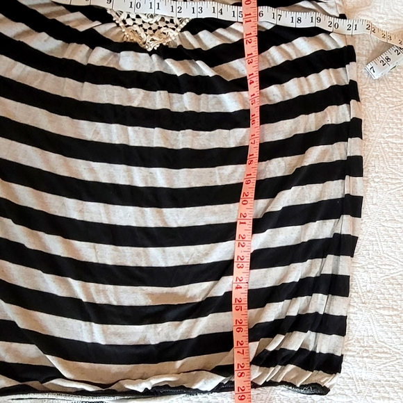 ToTo Collection Lace Shoulder Tank Top Color Black/White Size 2XL Used 1 time - Picture 6 of 6